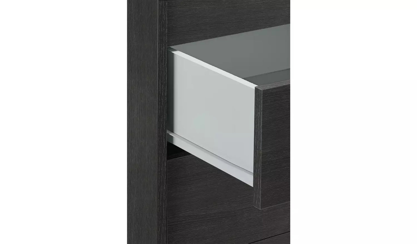 Assembled Malibu 7 Drawer Chest - Black Oak Effect